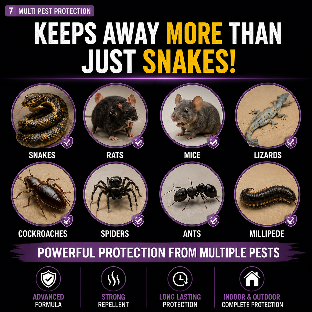 Snake Repellent Tablets| (PACK Of 32)